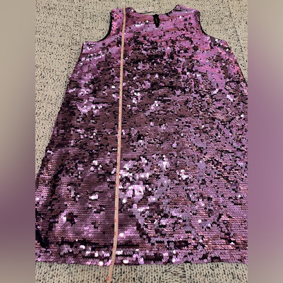 Sugar & Jade Tween Girls Viola Purple Sequin Party Shift Dress Size XL 16/18 NWT - Picture 7 of 8